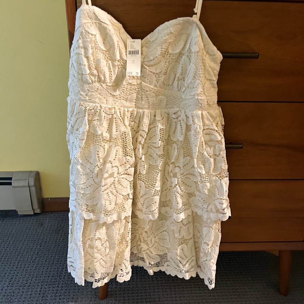 Anthropologie sleeveless dress lace